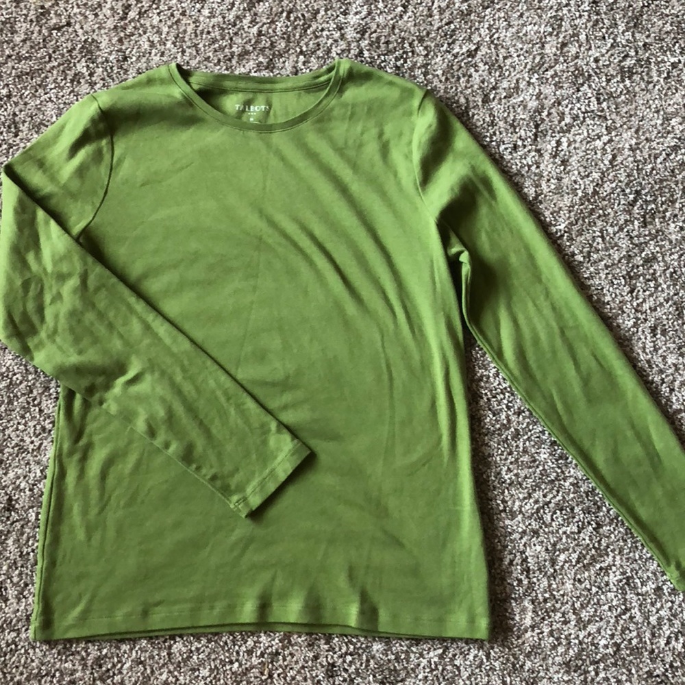 NWOT Talbots green shirt